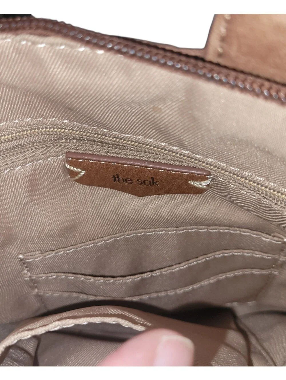 The Sak Embossed Leather Backpack Purse Boho Cowgirl